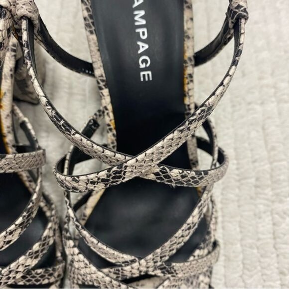 Rampage Emilia Sandals‎ High Heels Size 7.5 Womens New with defect - Picture 5 of 16